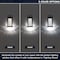 Luxrite Dusk to Dawn Outdoor LED Wall Lantern Bubble Glass 3CCT 3000K-5000K IP54 12W Black Aluminum, 2PK LR40306-2PK - alternate 2